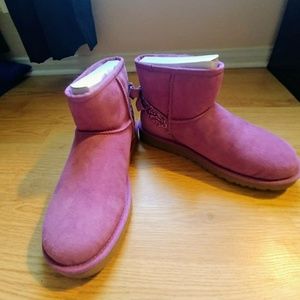 Lavender uggs with rhinestone accents